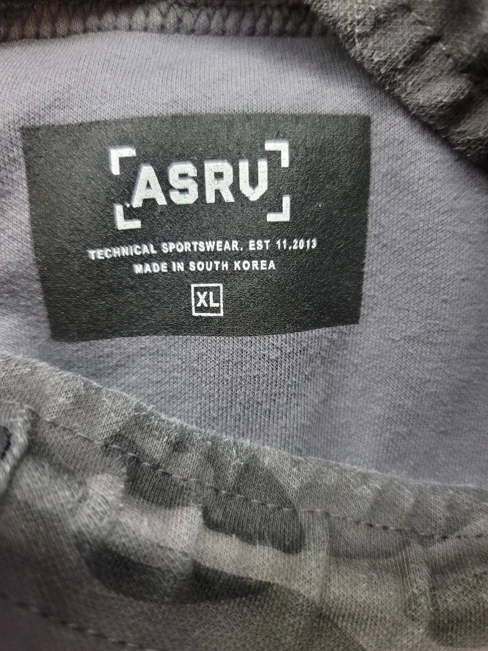 ASRV Men's Charcoal Camo Cargo Joggers